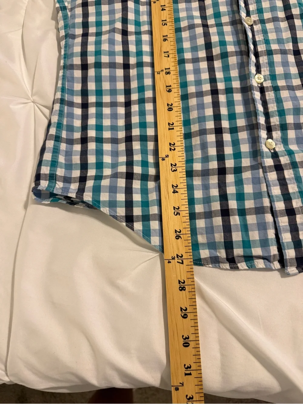 J. Crew Button-Down Plaid Shirt in Teal & Blue - Classic Men's Style
